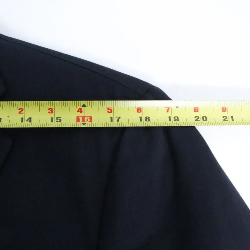 Samuelsohn Cotton Wool Navy Sport Coat 2B 2V Canada Full Canvas Jacket 40R